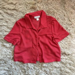 SOLD Vintage Pink Mesh Cover Up